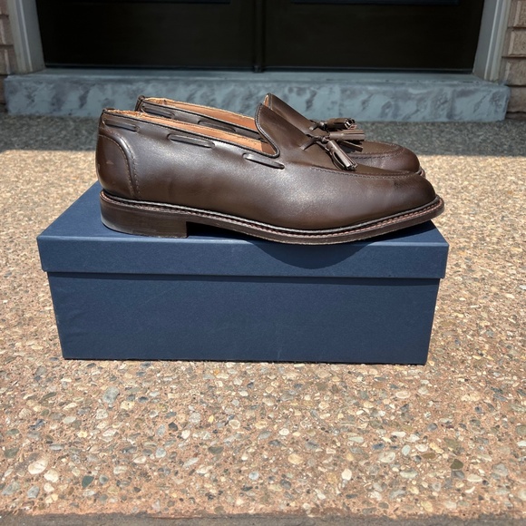 Tricker's Elton Tassel Loafer - Espresso Burnished UK11 - Picture 2 of 11